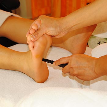 Fußreflexzonen massage+Fußbad